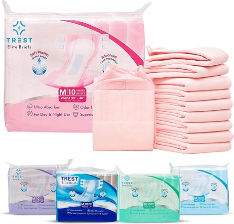 TREST Elite Briefs for Men and Women, Overnight Diapers for ...